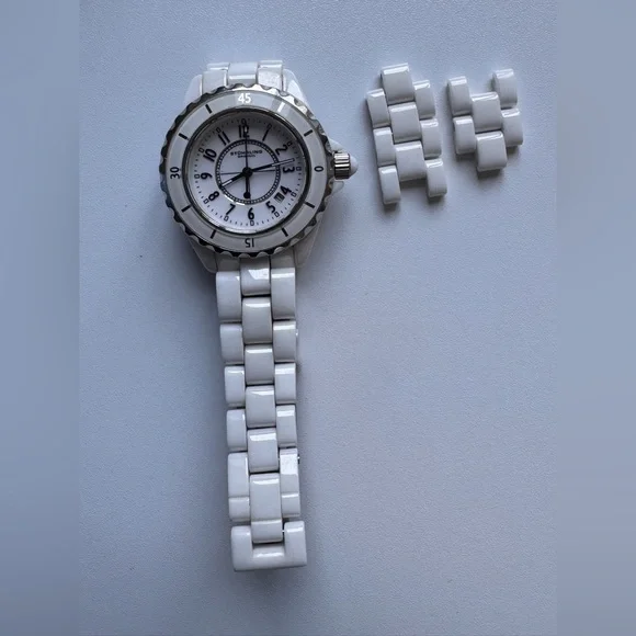 Stuhrling Original White Fusion 374 Quartz 39mm Fashion - Picture 6 of 7